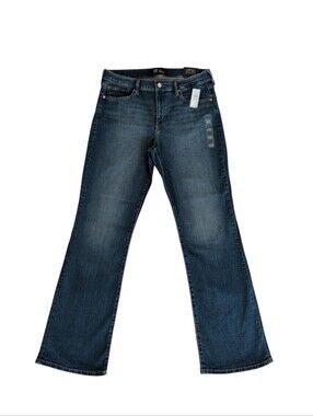 NWT Gap Mid-Rise Universal Baby Boot Denim Jeans 14/32R Medium Indigo Wash